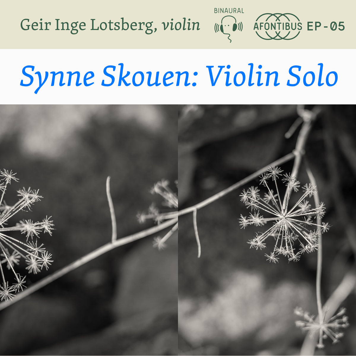 Synne Skouen: Solo Violin (Binaural recording). Geir Inge Lotsberg, Violin