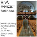 Hans Werner Henze: Serenade (Binaural recording) Geir Inge Lotsberg, Violin